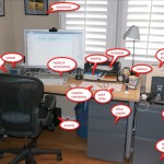 David Allen's workspace